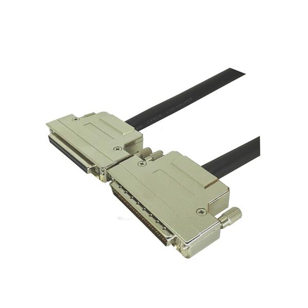 স্কুই লকিংয়ের সাথে SCSI DB 68 পিন পুরুষ এক্সটেনশন তারের