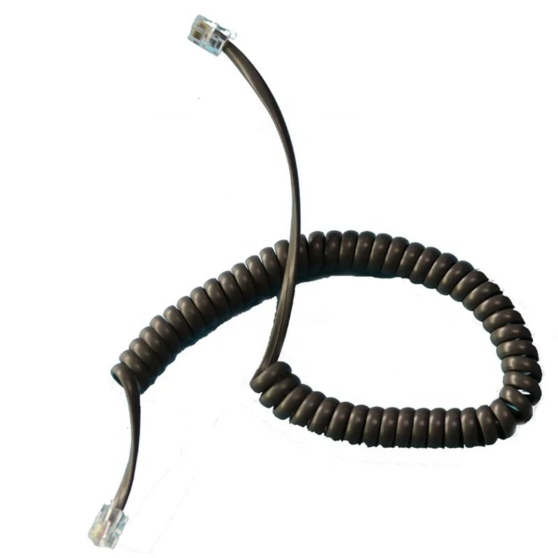 4 Cores 4P4C RJ11 Spring Telephone Coil Cable 4 Cores 4P4C RJ11 Spring Telephone Coil Cable