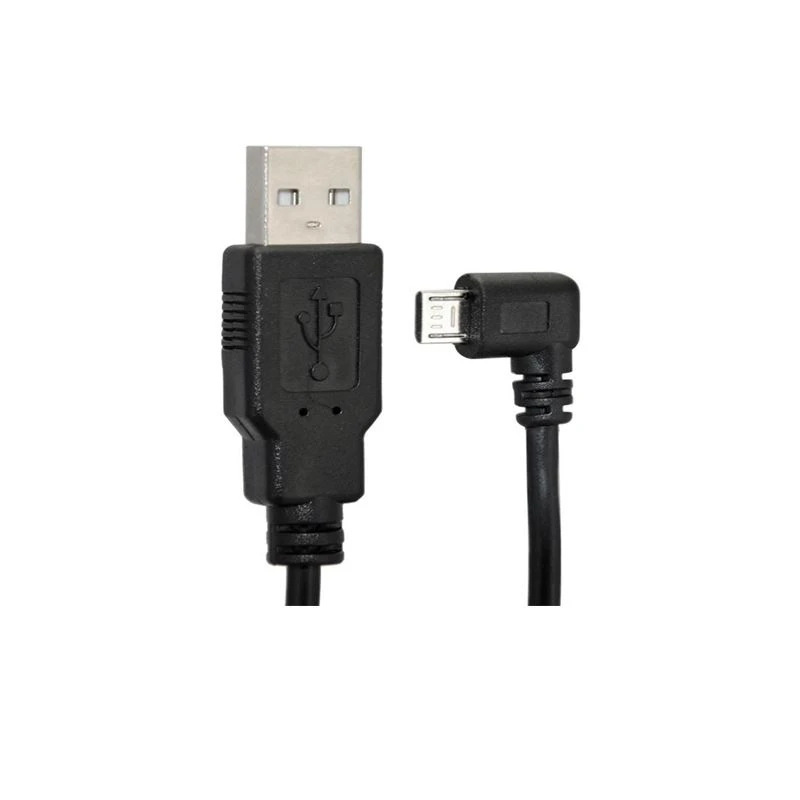 USB 2.0 A Male to Micro 5p Left Angled Male Connector Cable USB 2.0 A Male to Micro 5p Left Angled Male Connector Cable