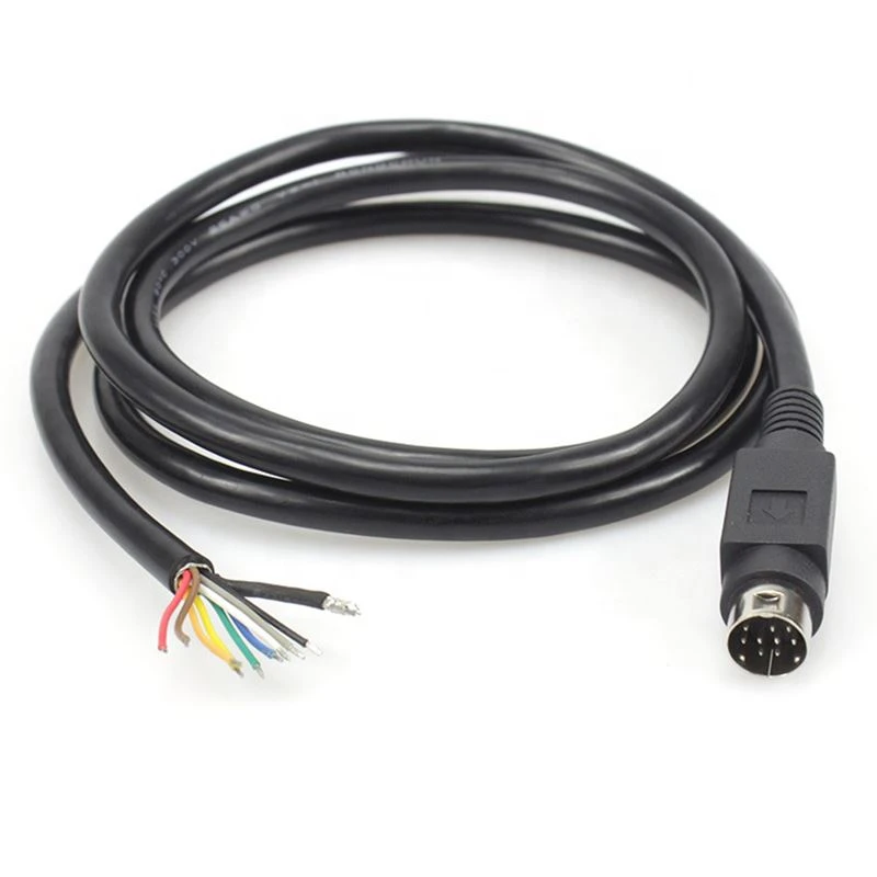 MD9 Mini Din 9 pin male connector open Cable MD9 Mini Din 9 pin male connector open Cable
