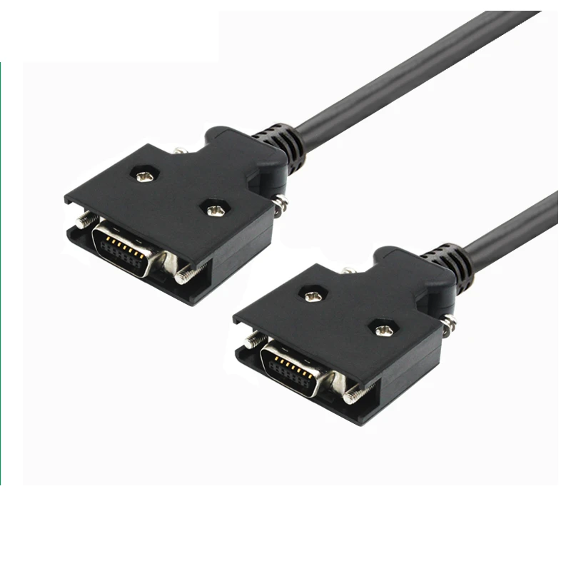 SCSI MDR 14 pin male to male servo cable with screw SCSI MDR 14 pin male to male servo cable with screw